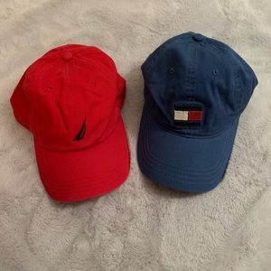 Tommy Hilfiger and Nautica Brand Hat Lot of 2